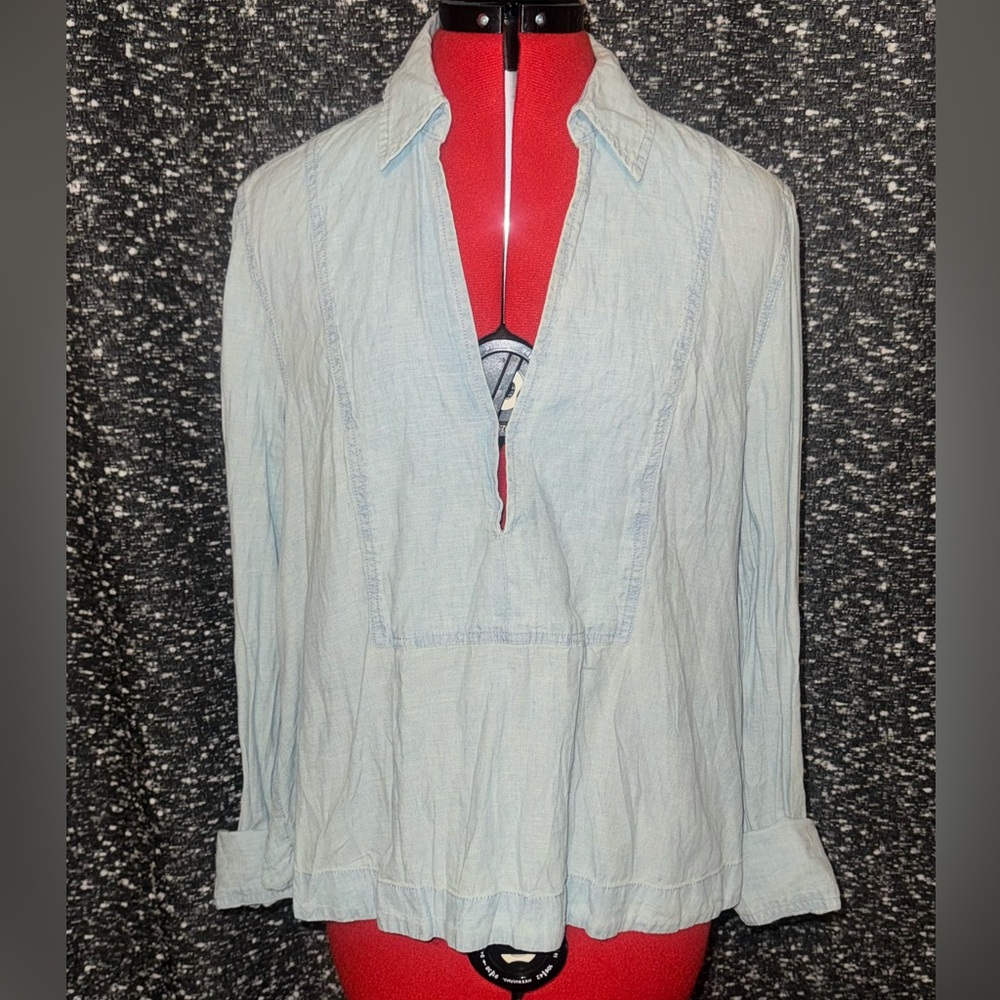 Free people chambray crop top